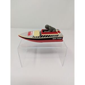 Vintage 1978 Tomy Speed Boat SR-700 Toy Black‎ White Red No Motor Made in China